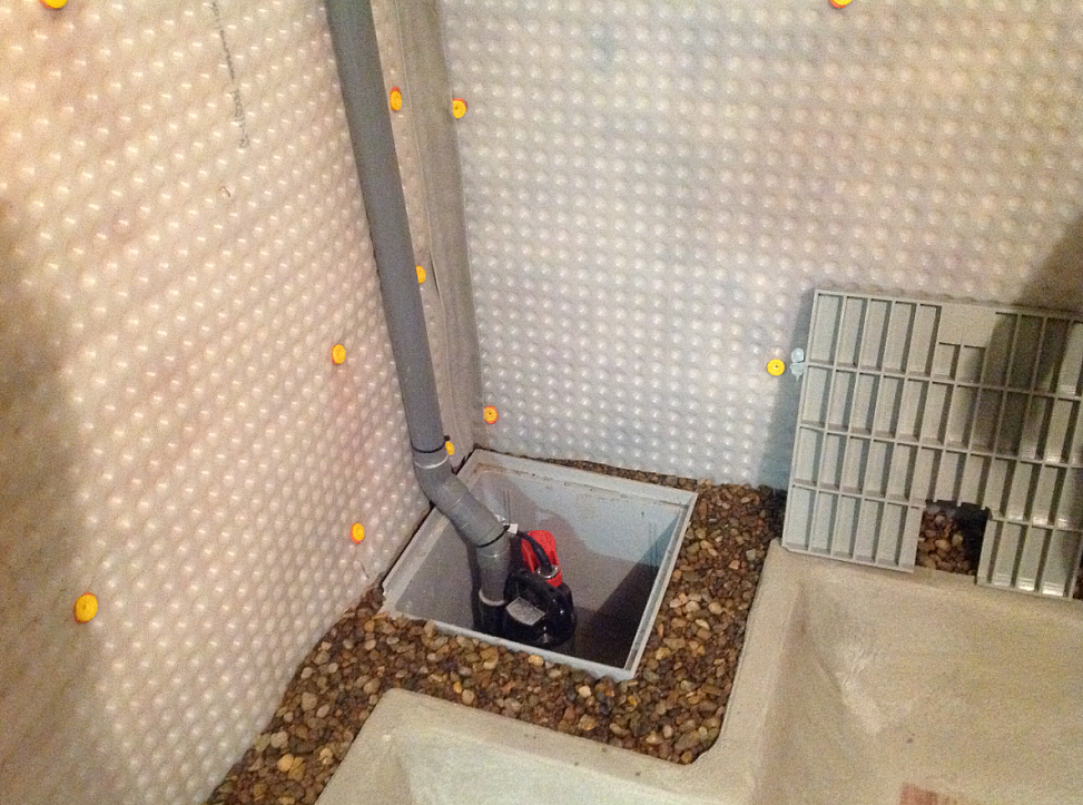 Wanddrainage in kelder